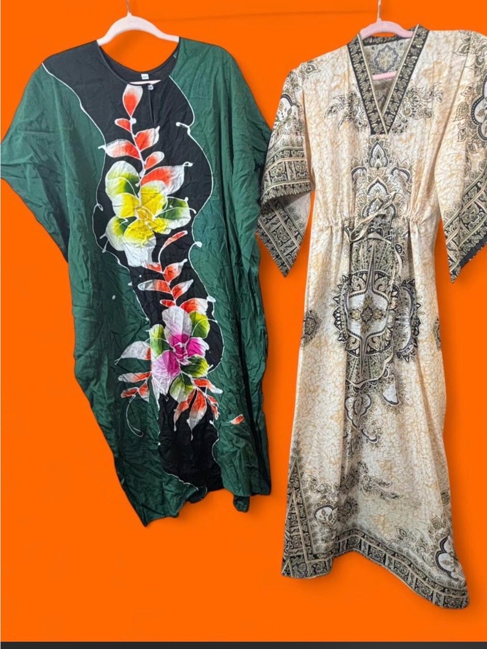 Bundle of 2 beautiful vintage kaftans